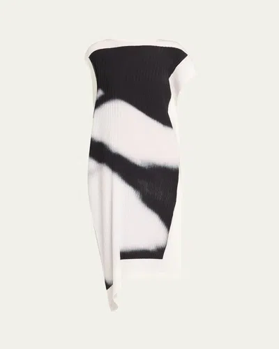 Issey Miyake Shadow Study Pleats Abstract Shift Dress