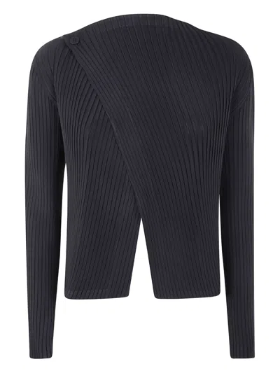 Issey Miyake Shadow Study Top In Blue
