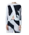 Issey Miyake Women Shadow Study Top In Multi