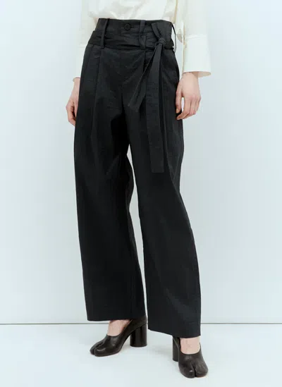 Issey Miyake Shaped Membrane Trousers In Black