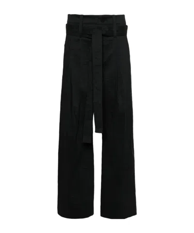ISSEY MIYAKE SHAPED MEMBRANE WIDE-LEG TROUSERS