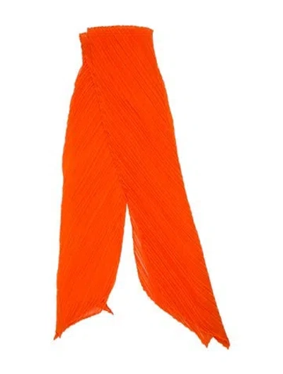 Pre-owned Issey Miyake Shawl In Orange