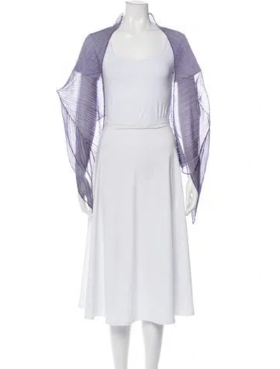 Pre-owned Issey Miyake Shawl In Purple