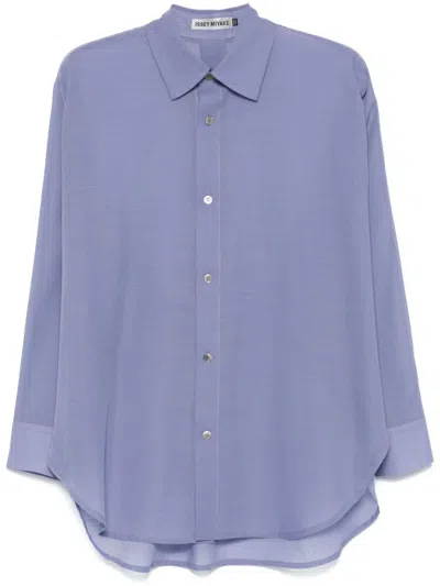 Issey Miyake Sheer Shirt In Purple