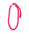 Issey Miyake Shibori Necklace In Pink