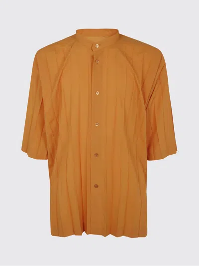 ISSEY MIYAKE SHIRT HOMME PLISSE' ISSEY MIYAKE MEN COLOR ORANGE,G73863004