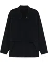 Issey Miyake Shirt With Windbreak Flap In Black