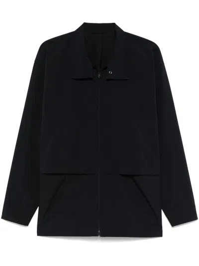 Issey Miyake Shirt With Windbreak Flap In Black