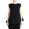 Issey Miyake Bounce Knit Blouse In Black