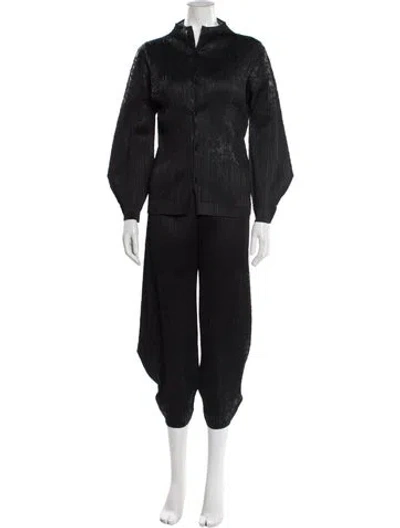 Pre-owned Issey Miyake Short Set In Gray