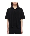 Issey Miyake Black Mc April Textured Shirt In Black