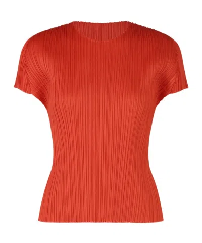 Issey Miyake Short-sleeved Shirt In Red