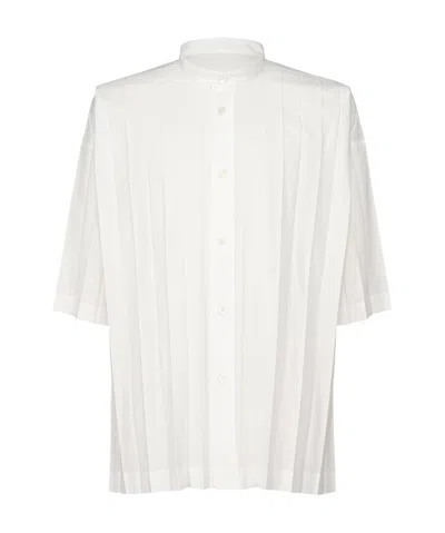 Issey Miyake Short-sleeved Shirt In Black