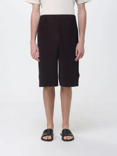 Issey Miyake Shorts Men Homme Plisse'  In Black