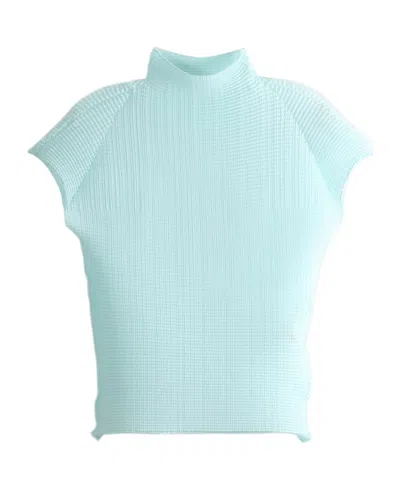 Issey Miyake Short-sleeved Cover-up In Blue