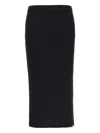 Issey Miyake Sleek Pleats Skirt In Black