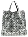 Issey Miyake Silver Prism Tote In Silver