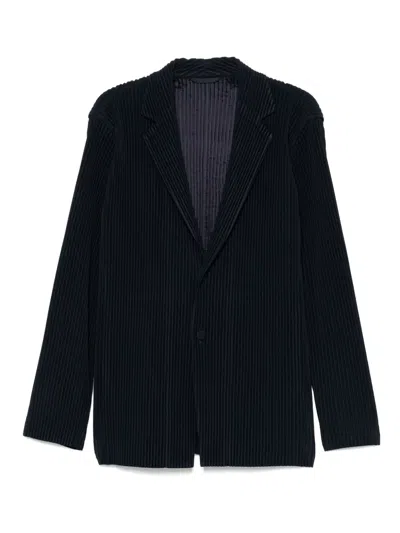 Issey Miyake Single-breasted Blazer In Black
