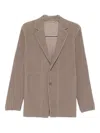 Issey Miyake Single-breasted Blazer In Brown
