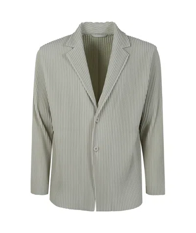 Issey Miyake Single-breasted Blazer In Gray