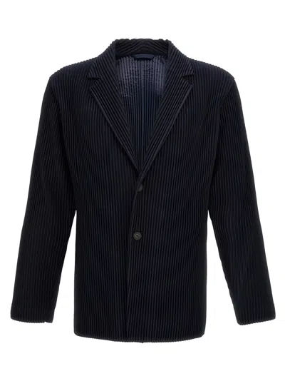 ISSEY MIYAKE SINGLE-BREASTED PLEATED BLAZER