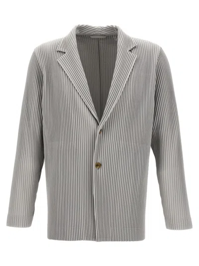 ISSEY MIYAKE SINGLE-BREASTED PLEATED BLAZER