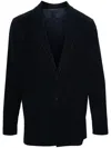 Issey Miyake Single-breasted Plissé Blazer In Blue