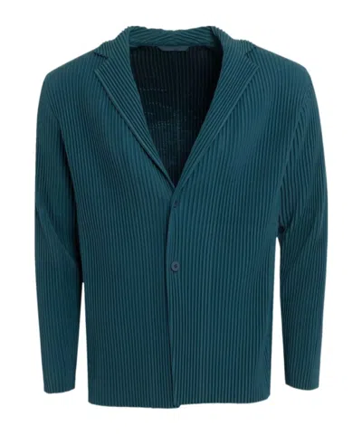 Issey Miyake Single-breasted Suit Jacket In Blue