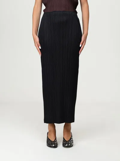 Issey Miyake Skirt Pleats Please  Woman Color Black In Burgundy