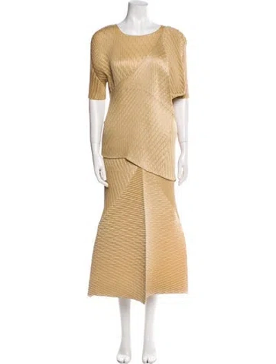 Pre-owned Issey Miyake Skirt Set In Neutral