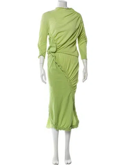 Pre-owned Issey Miyake Skirt Set W/ Tags In Green