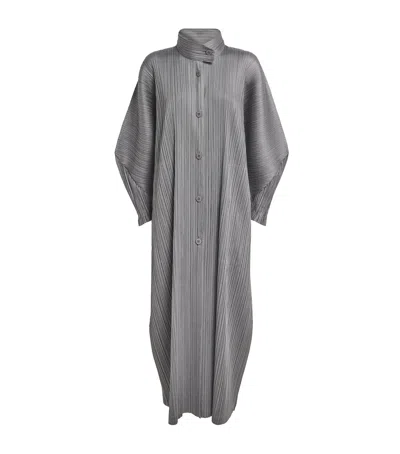 Issey Miyake Skyline A-line Coat In Multi