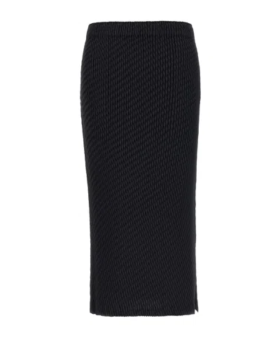 ISSEY MIYAKE ISSEY MIYAKE SLEEK PLEATED MIDI SKIRT