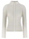 Issey Miyake Sleek Pleats Cardigan In Gray