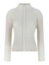 Issey Miyake Sleek Pleats Cardigan In White