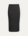 Issey Miyake Sleek Pleats Midi Skirt