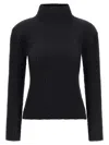 Issey Miyake 'sleek Pleats' Sweater In Black