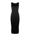 Issey Miyake Pleats Please  Sleeveless Pleated Dress In Black