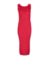 Issey Miyake Sleeveless Dress In Red