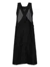 Issey Miyake Sleeveless Midi Dress In Black