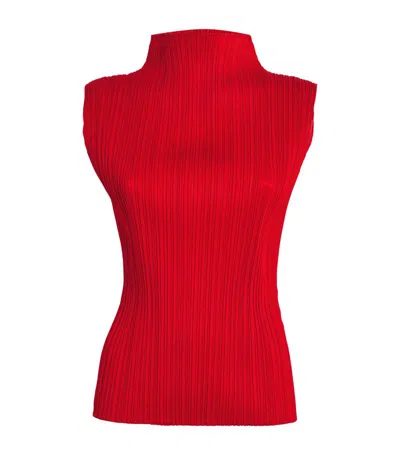 Issey Miyake Red New Colorful Basics 3 Tank Top