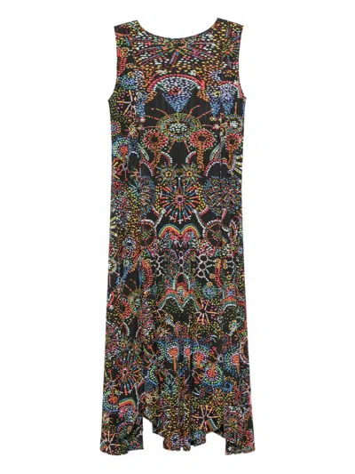 ISSEY MIYAKE SLEEVELESS PLEATED MIDI DRESS