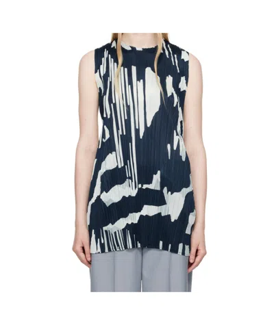 Issey Miyake Sleeveless Tops In Blue