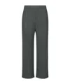 Issey Miyake Elastic Waist Casual Pants In Black