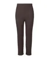 Issey Miyake Slim Fit Pleated Trousers In Brown