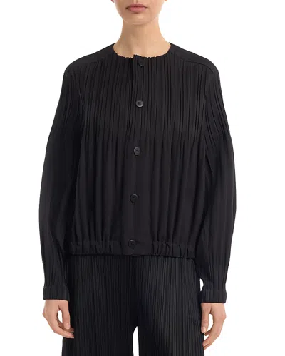 Issey Miyake Smooth Coat In Black