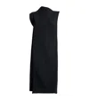 Issey Miyake Soft Fold Pleats Midi Dress In Black