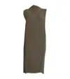 Issey Miyake Soft Fold Pleats Midi Dress In Green