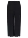 Issey Miyake Chevron-pleating Trousers In Black