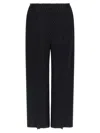 Issey Miyake Chevron-pleating Trousers In Black